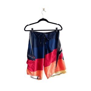 Billabong Mens Platinum X Recycler PX2 Stretch Board Shorts Black Red Size 28